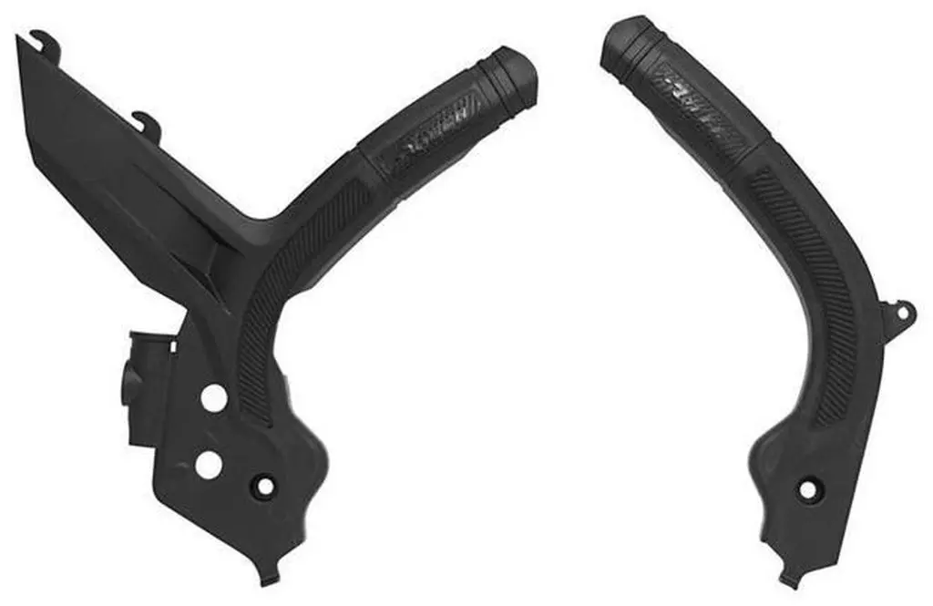RACETECH (RTECH) kompletní kryty rámu BI-MATERIAL SUPER GRIP HONDA CRF 450 R / RX 21-24, CRF 250 R / RX 22-24 barva černá ( )
