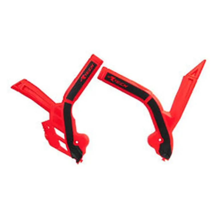 RACETECH (RTECH) kompletní kryty rámu BI-MATERIAL SUPER GRIP HONDA CRF 450 R / RX 21-24, CRF 250 R / RX 22-24 barva červená černá (RACETECH (RTECH))