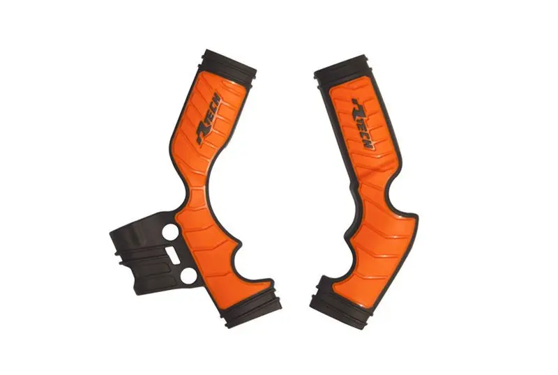 RACETECH (RTECH) kompletní kryty rámu BI-MATERIAL SUPER GRIP KTM SX 65 '16-'24 barva oranžová / černá ( )