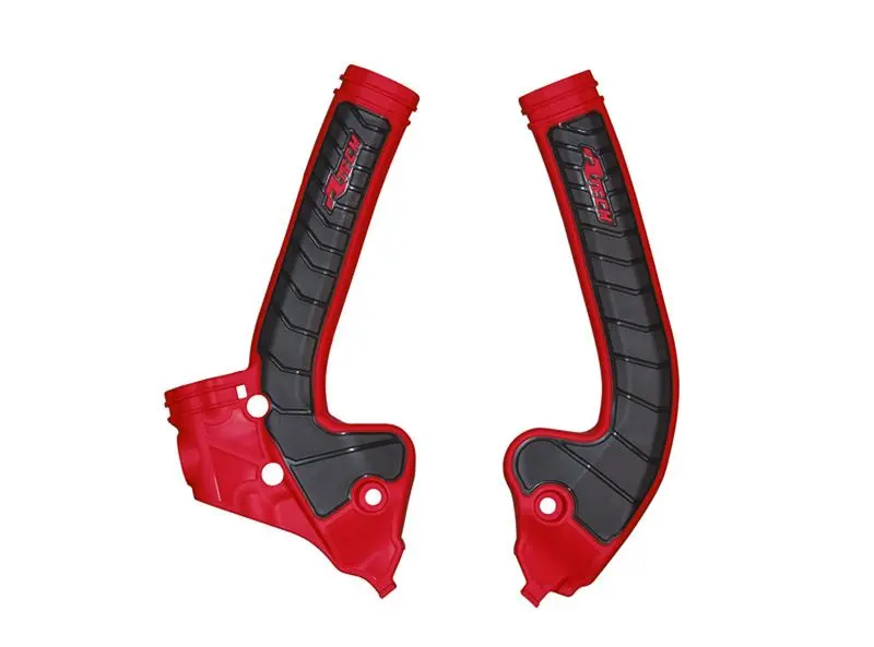 RACETECH (RTECH) kompletní kryty rámu BI-MATERIAL SUPER GRIP GAS GAS MC 85 '21-'24 barva červená / černá ( )