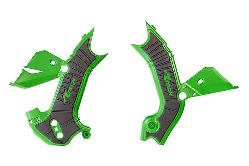 RACETECH (RTECH) kryty rámu KAWASAKI KXF 450 24-25, KXF 250 25 barva černá / zelená ( )