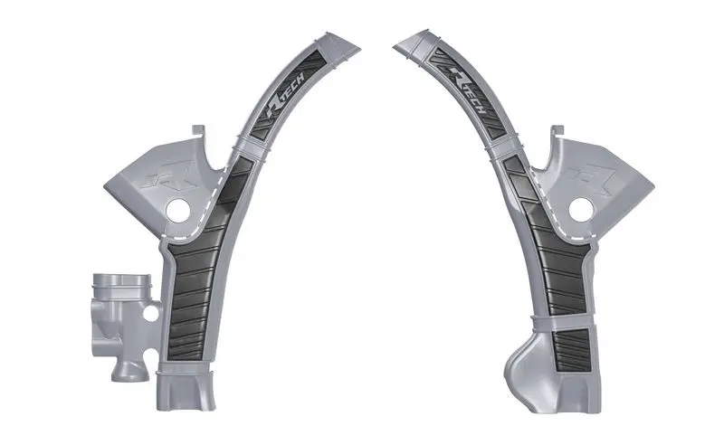 RACETECH (RTECH) kompletní kryty rámu BI-MATERIAL SUPER GRIP STARK FUTURE VARG SMX1 '23-'25 barva šedá / černá ( )