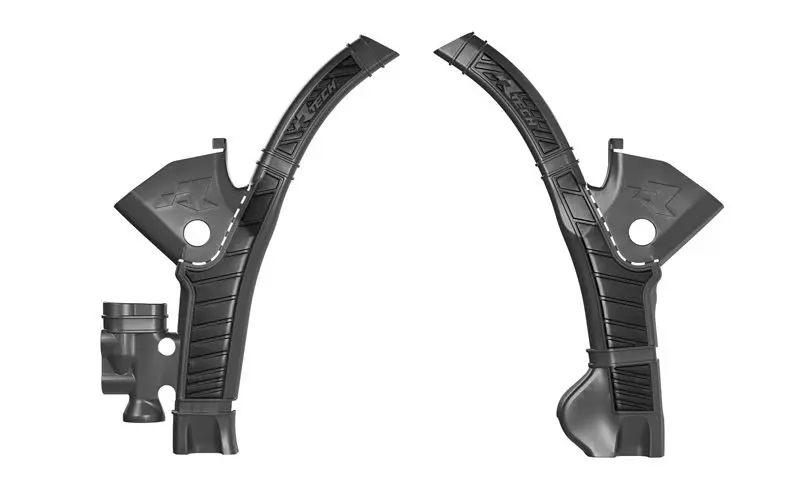 RACETECH (RTECH) kompletní kryty rámu BI-MATERIAL SUPER GRIP STARK FUTURE VARG SMX1 '23-'25 barva černá ( )