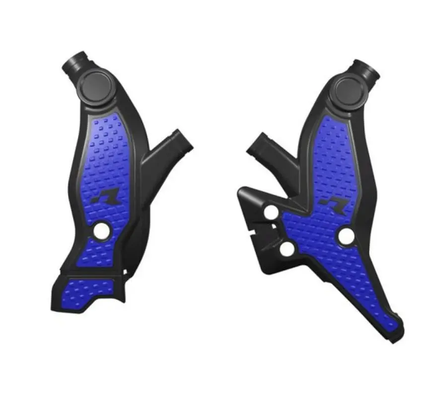 RACETECH (RTECH) kompletní kryty rámu T7 REVOLUTION YAMAHA TENERE 700 19-24 barva černá - modrá (RACETECH (RTECH) kompletní kryty rámu T7 REVOLUTION)