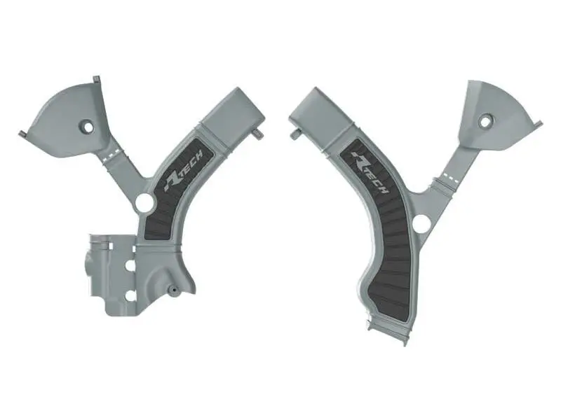RACETECH (RTECH) kompletní kryty rámu BI-MATERIAL SUPER GRIP TRIUMPH TF 250 X / 450 RC '24-'26 barva šedá / černá ( )