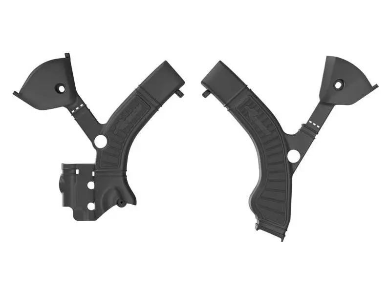 RACETECH (RTECH) kompletní kryty rámu BI-MATERIAL SUPER GRIP TRIUMPH TF 250 X / 450 RC '24-'26 barva černá (RACETECH (RTECH) kompletní kryty rámu)