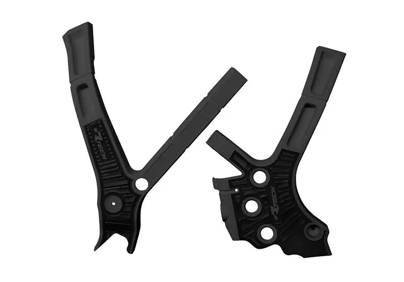 RACETECH (RTECH) kompletní kryty rámu BI-MATERIAL SUPER GRIP YAMAHA YZ 125 / 250 '05-'24, FANTIC XE / XX 125 / 250 / 300 '21-'24 barva černá
