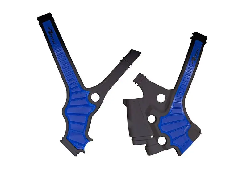 RACETECH (RTECH) kompletní kryty rámu BI-MATERIAL SUPER GRIP YAMAHA YZ 85 '22-'24 barva černá / modrá ( )