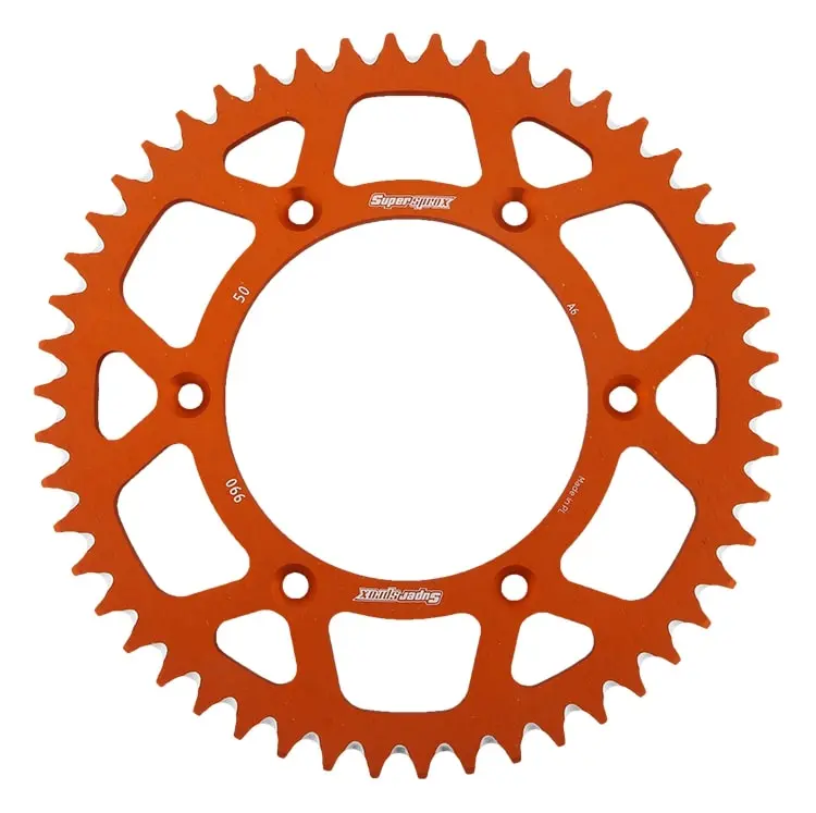 SUPERSPROX řetězové kolo zadní hliníkové 7075-T6 (ergal) 899 52 KTM SX/EXC (JTR897.52) barva oranžová (SUPERSPROX řetězové kolo zadní hliníkové)
