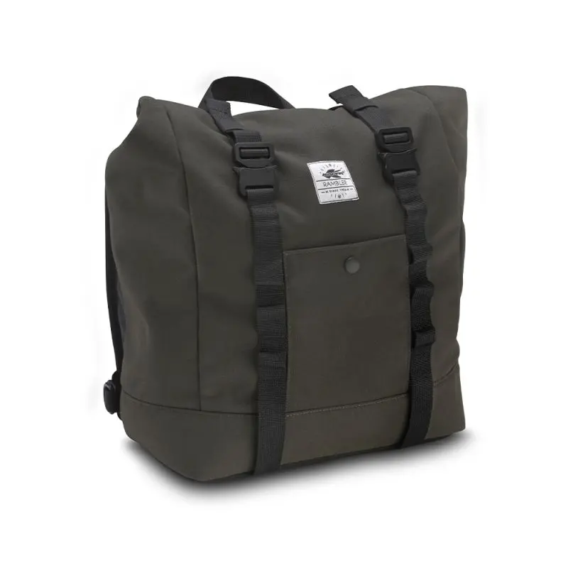 KAPPA boční brašna / sedlová brašna (batoh) 17L (CAFE RACER RAMBLER) (výš. 40 X šíř. 28 X hl. 15cm) barva olivová tmavá (KAPPA boční brašna / sedlová)