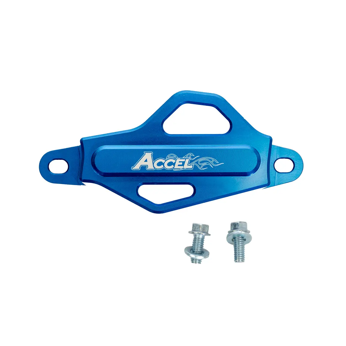 ACCEL kryt brzdového třmenu (zadní) YAMAHA YZF 250 21-23, YZF 450 20-23, YZ 450 FX 21-23, YZ 250FX 22-23 (B2W-2583E-00-00) barva modrá (ACCEL kryt)
