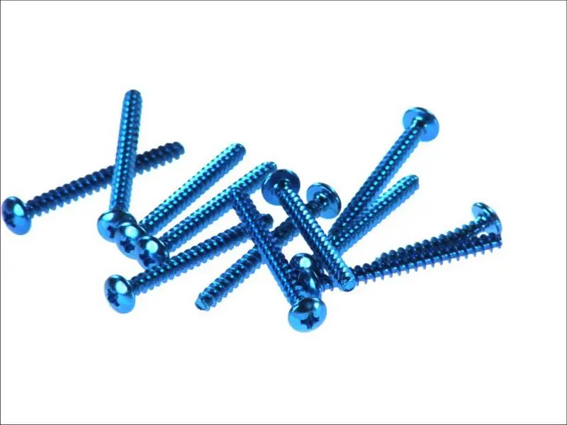 V PARTS (VICMA) sada šroubů kapotáže M5X50 (12 ks) barva světle modrá (RC550AZ) ( )