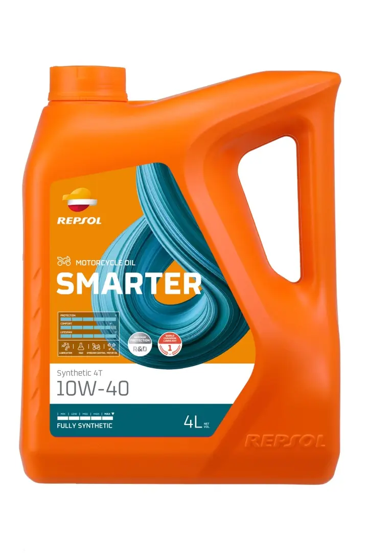 REPSOL motorový olej 4T SMARTER SYNTHETIC 10W40 4L MA2 syntetický (5) - nahrazuje RP163N54 (REPSOL motorový olej 4T SMARTER SYNTHETIC 10W40 4L MA2)