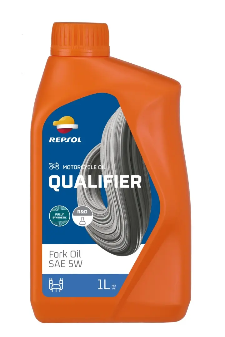 REPSOL olej do vidlic / tlumičů / zavěšení QUALIFIER FORK OIL SAE 5W 1L (12) - nahrazuje RP172L51 (REPSOL olej do vidlic / tlumičů / zavěšení)