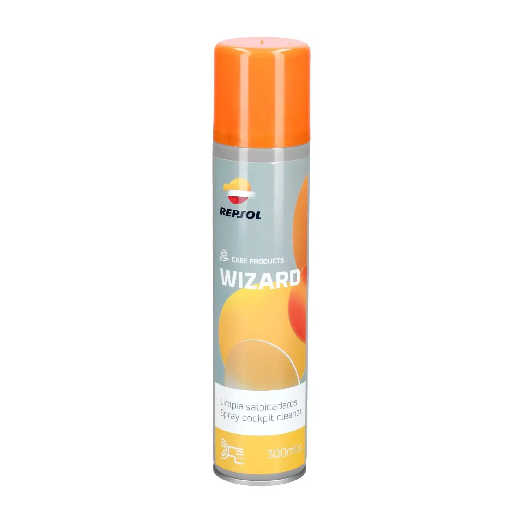 REPSOL WIZARD LIMPIA SALPICADEROS přípravek na ošetření plastů a kapotáží 300ML (nahrazuje RPP9061ZNB) (REPSOL WIZARD LIMPIA SALPICADEROS přípravek)