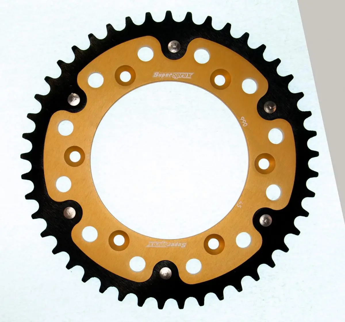 SUPERSPROX zadní řetězové kolečko 899 45 STEALTH (ocel-hliník) KTM SX/EXC (JTR897.45) barva zlatá (SUPERSPROX zadní řetězové kolečko 899 45 STEALTH)