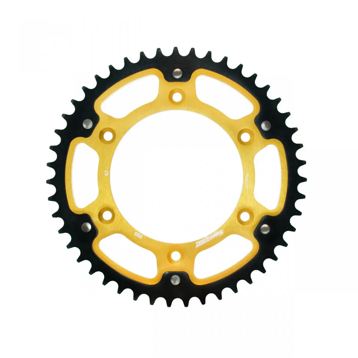 SUPERSPROX zadní řetězové kolečko 899 47 STEALTH (ocel-hliník) KTM SX/EXC (JTR897.47) barva zlatá (SUPERSPROX zadní řetězové kolečko 899 47 STEALTH)