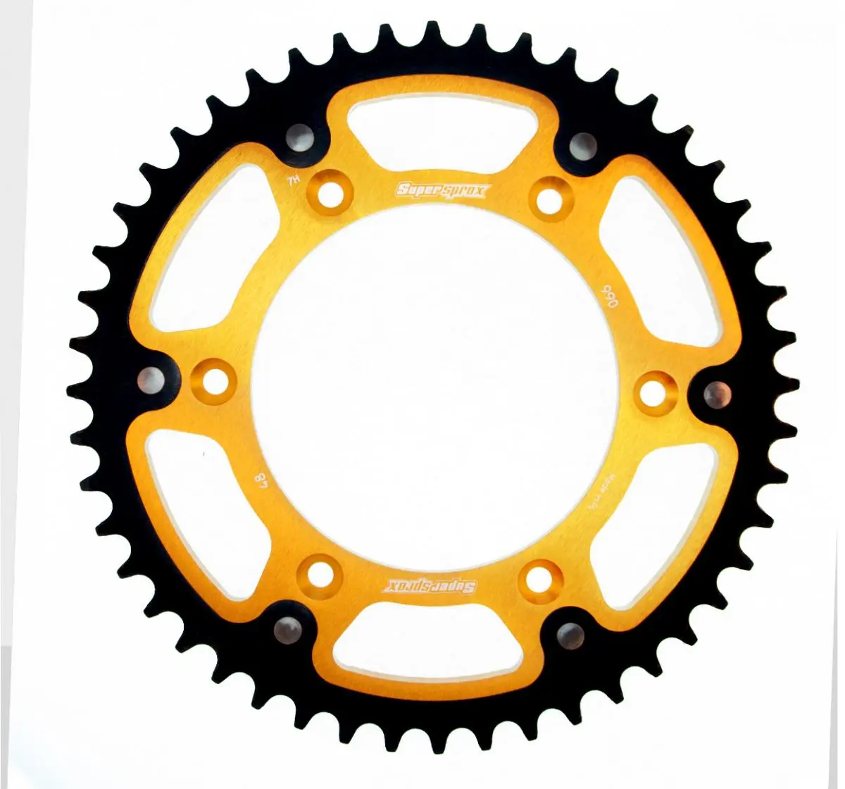 SUPERSPROX zadní řetězové kolečko 899 48 STEALTH (ocel-hliník) KTM SX/EXC (JTR897.48) barva zlatá (SUPERSPROX zadní řetězové kolečko 899 48 STEALTH)