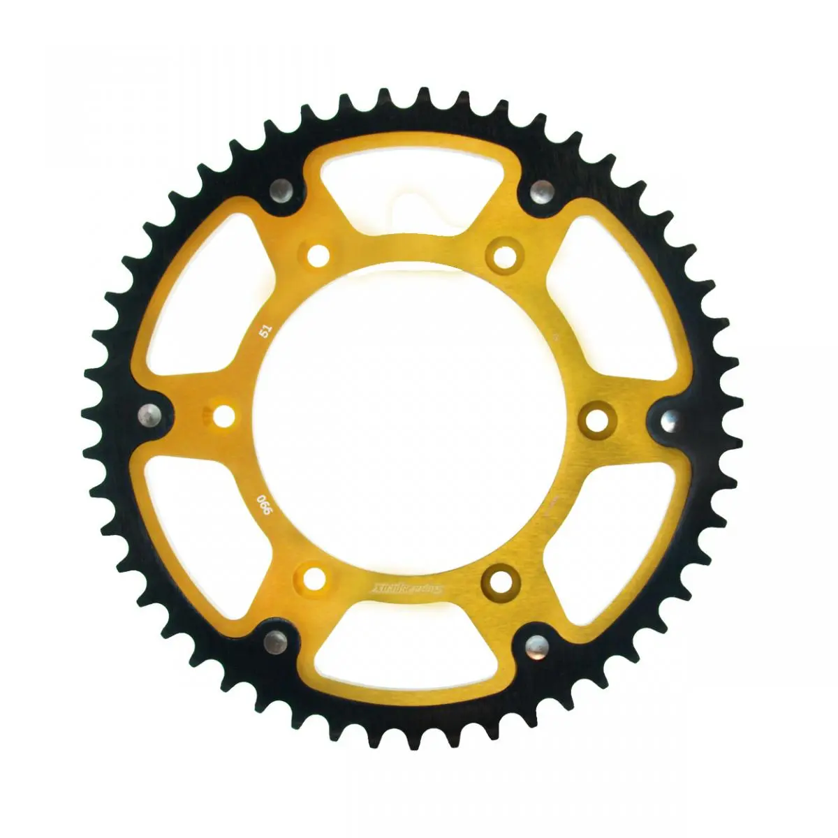 SUPERSPROX zadní řetězové kolečko 899 51 STEALTH (ocel-hliník) KTM SX/EXC (JTR897.51) barva zlatá (SUPERSPROX zadní řetězové kolečko 899 51 STEALTH)