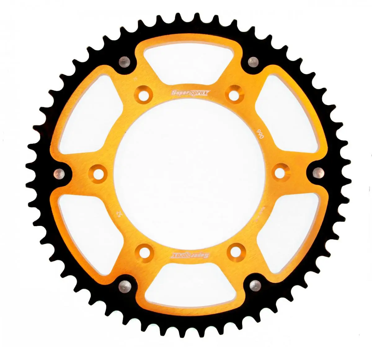 SUPERSPROX zadní řetězové kolečko 899 52 STEALTH (ocel-hliník) KTM SX/EXC (JTR897.52) barva zlatá (SUPERSPROX zadní řetězové kolečko 899 52 STEALTH)