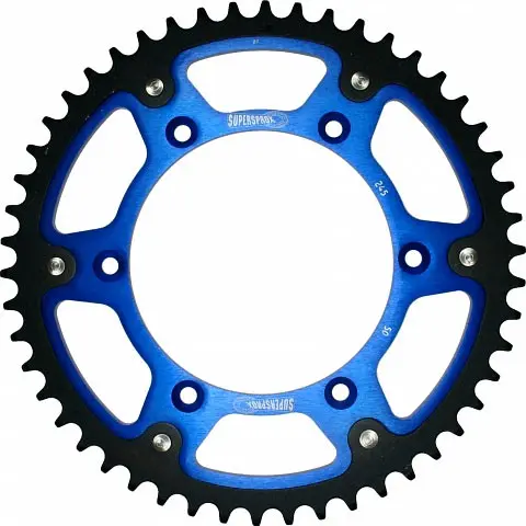 SUPERSPROX zadní řetězové kolečko 899 53 STEALTH (ocel-hliník) KTM SX/EXC/EXCF/SXF, HUSQVARNA TE/TC/FE/TC '16- (JTR897.53) barva modrá (SUPERSPROX)