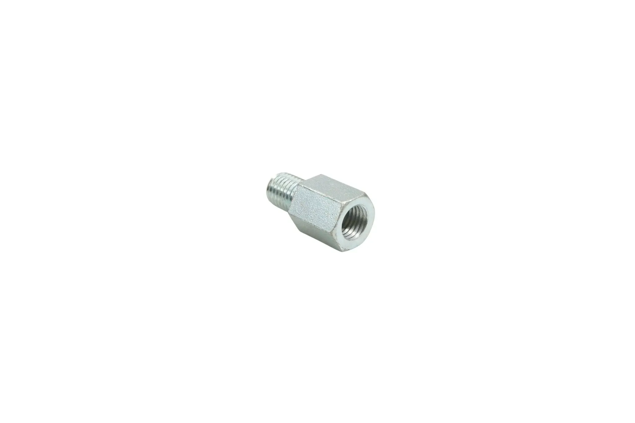 V PARTS (VICMA) adaptér zrcátka (závit M10 X 1,25 pravý/vnější - M10 X 1,25 levý/vnitřní)(RT9VC)(barva stříbrná) (V PARTS (VICMA) adaptér zrcátka)