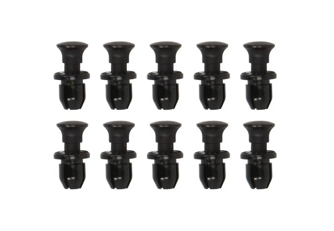 TOURMAX plastové montážní nýty (hloubka 9,8mm, tloušťka 7,6mm, šířka hlavy 10,8mm, celková délka 18,3mm) (10 kusů) (HONDA 91549-MW0-790-ZA;