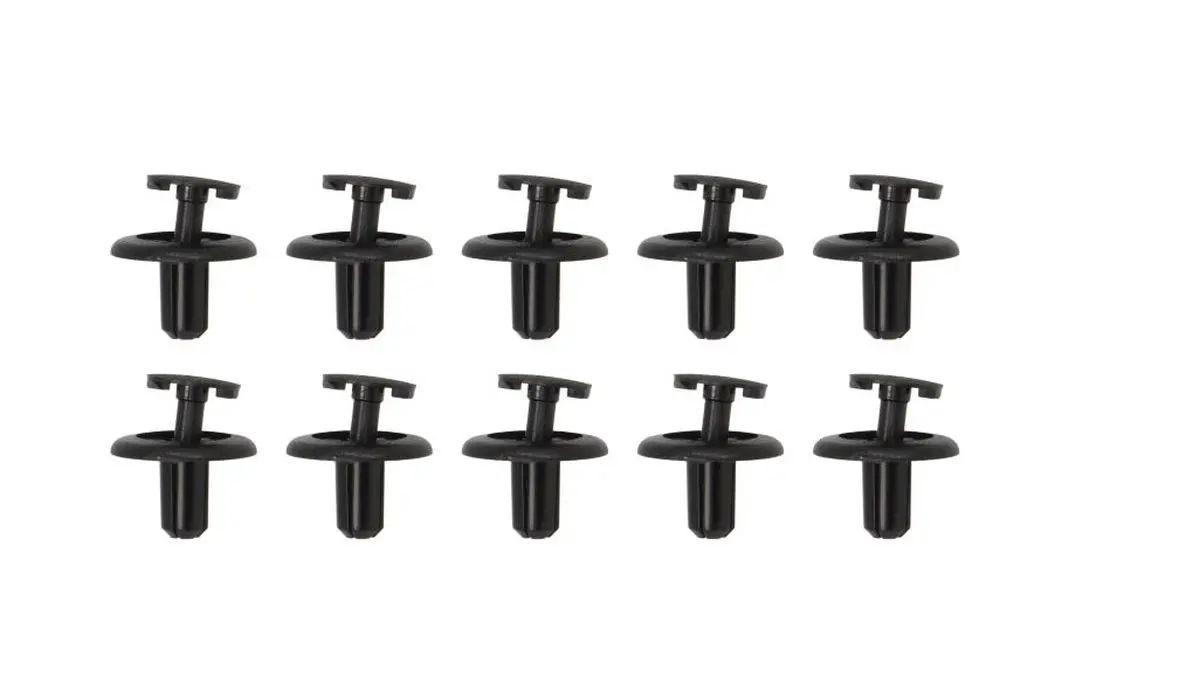 TOURMAX plastové montážní nýty (hloubka 13mm, tloušťka 7mm, šířka hlavy 15mm, celková délka 15,8mm) (10 kusů) vyrobeno v Japonsku (TOURMAX plastové)