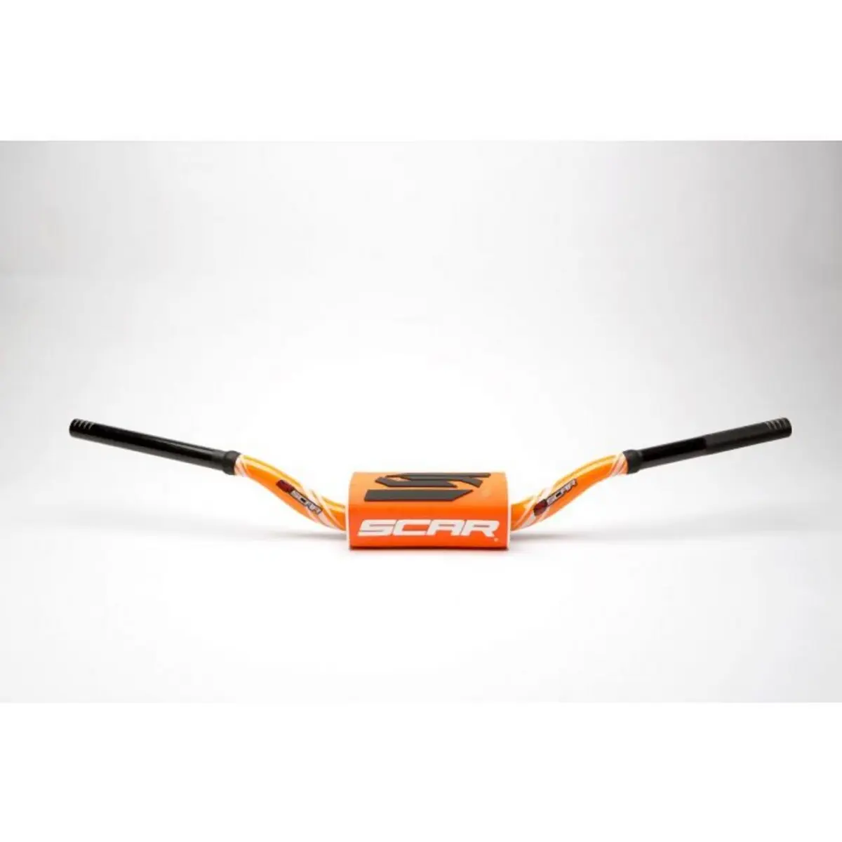SCAR RACING řidítka 28.6mm model RC BEND barva oranžová/černá chránič barva oranžová/černá/bílá (SCAR RACING řidítka 28.6mm model RC BEND barva)