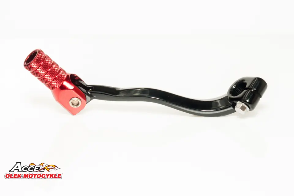 ACCEL páka řazení HONDA CRF 250R 04-09, CRF 250X 04-17 hliníková barva černá, koncovka červená ( )