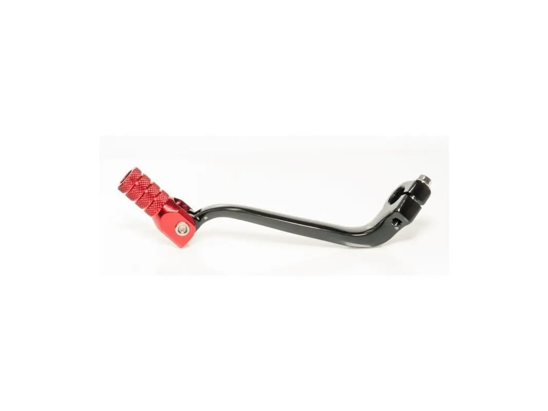 ACCEL páka řazení HONDA CRF 450R 17-25, CRF 450RX 17-25, CRF 250R 18-25 hliníková barva černá koncovka červená (ACCEL páka řazení HONDA CRF 450R)