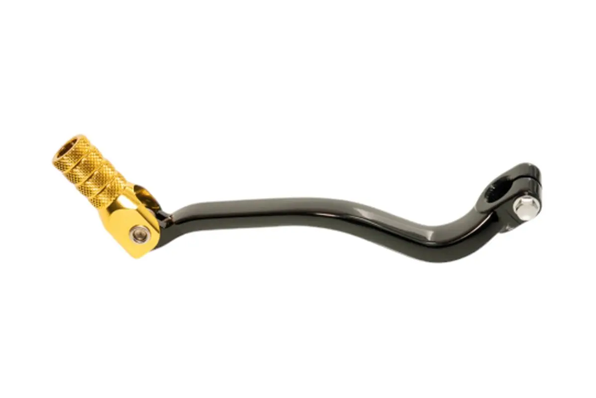 ACCEL páka řazení SUZUKI DRZ 400 S/SM/E 00-17 hliníková barva černá, koncovka zlatá (ACCEL páka řazení SUZUKI DRZ 400 S/SM/E 00-17 hliníková barva)