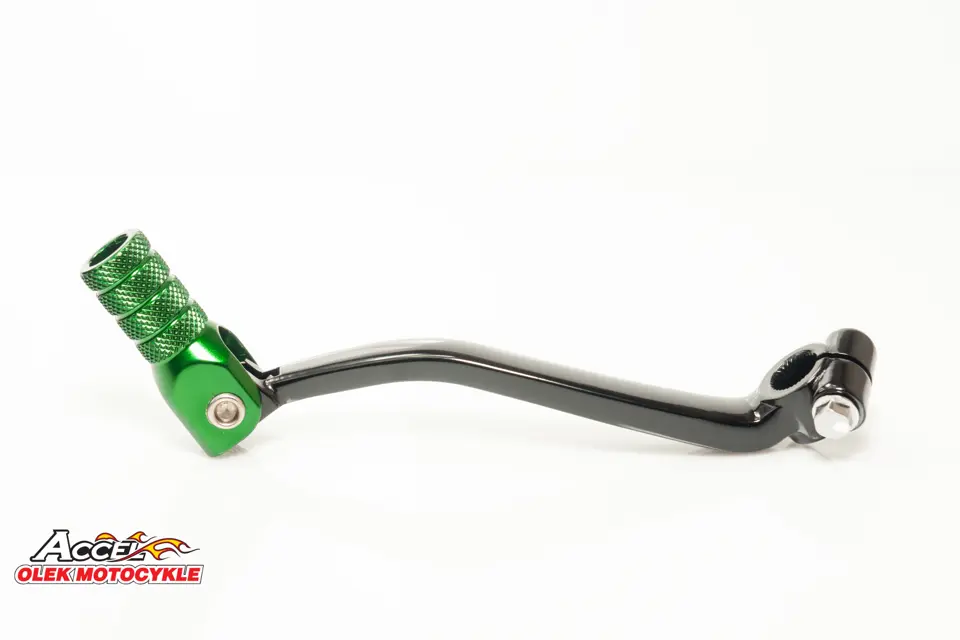 ACCEL páka řazení KAWASAKI KXF 250 09-22 hliníková barva černá, koncovka zelená (13156-0124) (ACCEL páka řazení KAWASAKI KXF 250 09-22 hliníková)