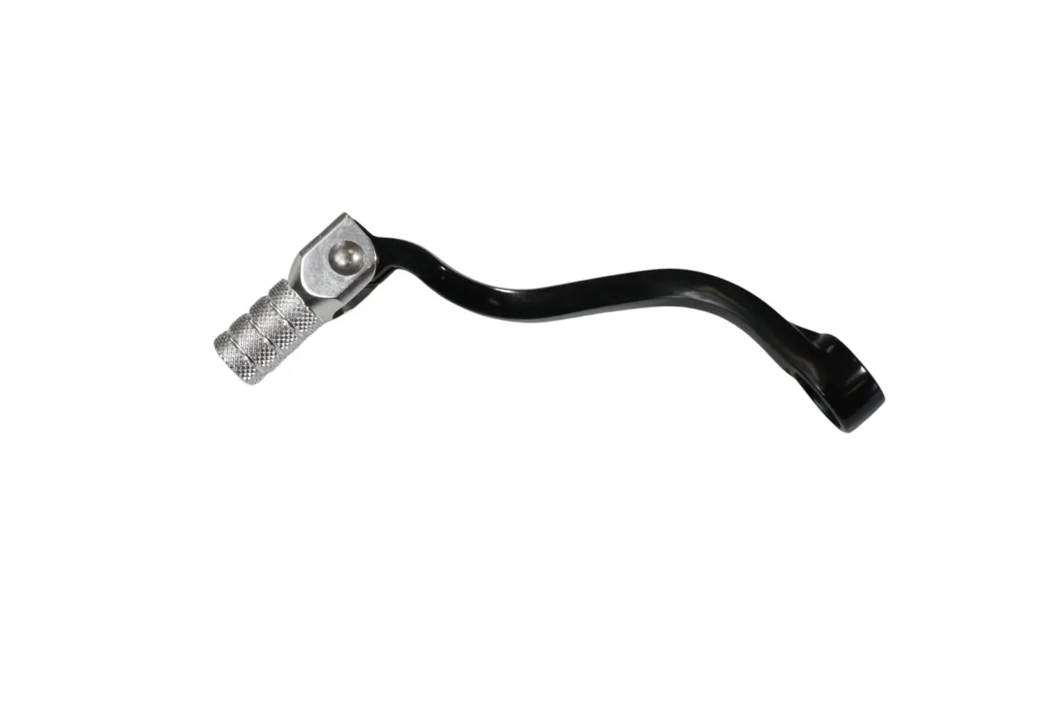 ACCEL páka řazení KTM SX/EXC 125/200/250/300 98-15, SXF250 13-15, SXF350 11-15, SXF450 07-12, EXC200 01-16 hliníková barva stříbrná koncovka černá