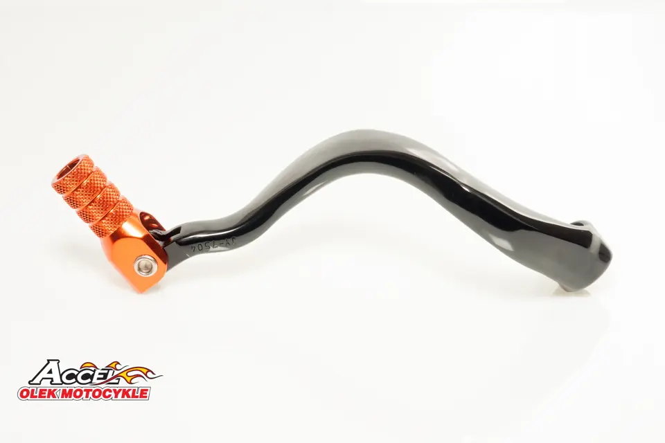 ACCEL páka řazení KTM LC8 950/990/1090/1190 03-18 hliníková barva černá, koncovka oranžová (OEM-5834031144) (ACCEL páka řazení KTM LC8)