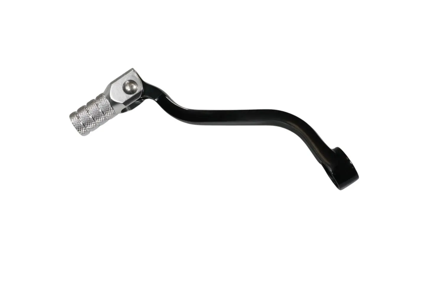 ACCEL páka řazení KTM 4T SXF/EXCF 250/450/520/525/530, EXCF 350 12-16 hliníková barva černá koncovka stříbrná (LCA4301) (ACCEL páka řazení KTM 4T)