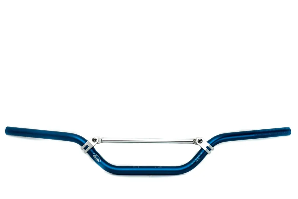 ACCEL řidítka hliníková s příčkou (22,2mm) MX MINI barva modrá (šířka 732mm, výška 100mm) (ACCEL řidítka hliníková s příčkou (22,2mm) MX MINI barva)