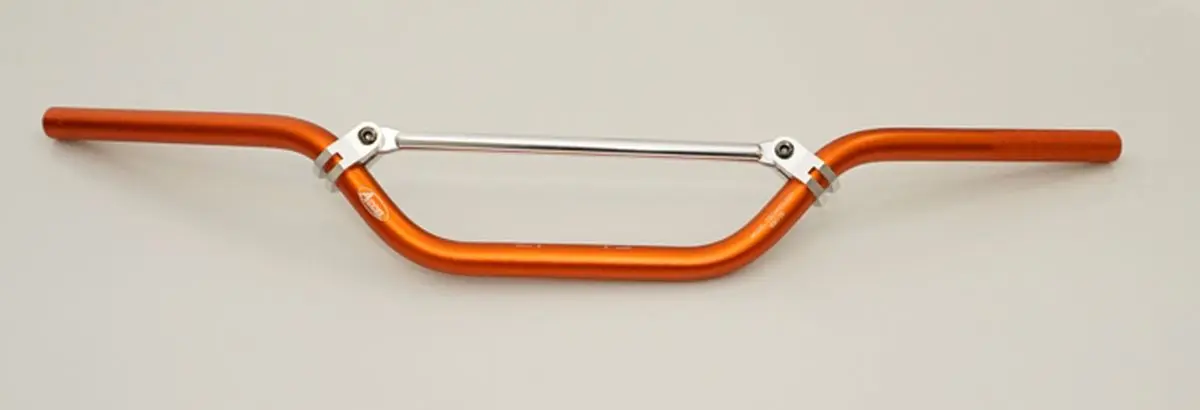 ACCEL řidítka hliníková s hrazdou (22,2mm) MX MINI barva oranžová (šířka 732mm, výška 100mm) (ACCEL řidítka hliníková s hrazdou (22,2mm) MX MINI)
