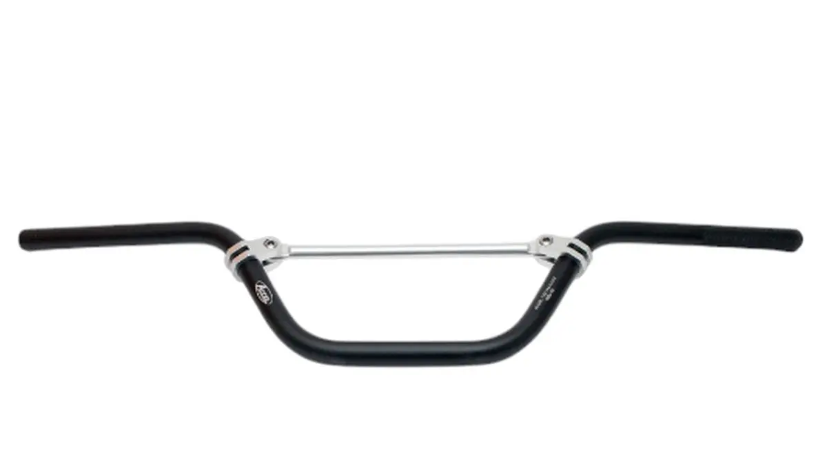 ACCEL řidítka hliníková s příčkou PIT BIKE L barva černá (šířka 734mm, výška 171mm) (ACCEL řidítka hliníková s příčkou PIT BIKE L barva černá (šířka)