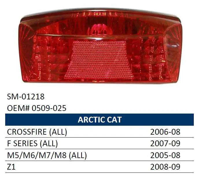 SPI SNOW zadní světlo SNOW a ATV ARCTIC CAT (ALL MODELS) 05-09 (sněžný skútr) (SPI SNOW zadní světlo SNOW a ATV ARCTIC CAT (ALL MODELS) 05-09 (sněžný)