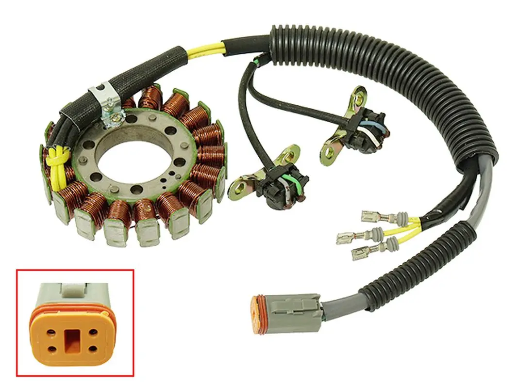 SPI SNOW stator (vinutí) alternátoru SKI-DOO MXZ 600 10-20, MXZ 600 / 800 08-09, SUMMIT 600 10-20, SUMMIT X 800 08-10, RAVE 600 08-10 (420685635)