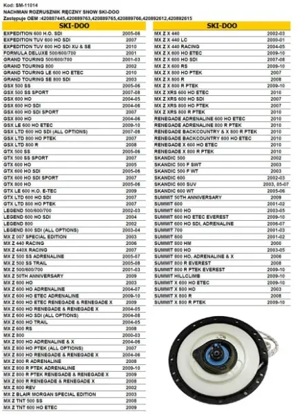 SPI SNOW ruční startér (šarpák) SNOW SKI-DOO (sněžný skútr) (SPI SNOW ruční startér (šarpák) SNOW SKI-DOO (sněžný skútr))