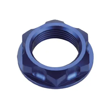 ACCEL matice horní desky YAMAHA , SUZUKI, HONDA (M24X32) barva světle modrá (ACCEL matice horní desky YAMAHA , SUZUKI, HONDA (M24X32) barva světle)