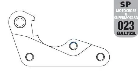 GALFER adaptér brzdového kotouče 270mm YAMAHA YZF 250/450 '08- ( )
