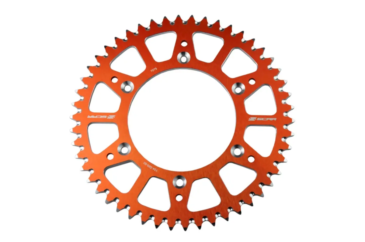 SCAR RACING rozeta zadní hliníková 89952 KTM SX/SXF/EXC/EXCF '93-'25, HUSQVARNA TC/FC/TX/TE/FE/FX '14-'25, GAS GAS 125-450 MC/MCF/EC/ECF '21-'25,