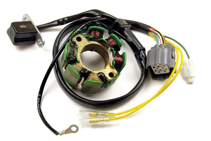 ELECTREX stator (vinutí) alternátoru se světly SUZUKI RMZ 250 (04-05), KAWASAKI KXF 250 (04-05) (ELECTREX stator (vinutí) alternátoru se světly)
