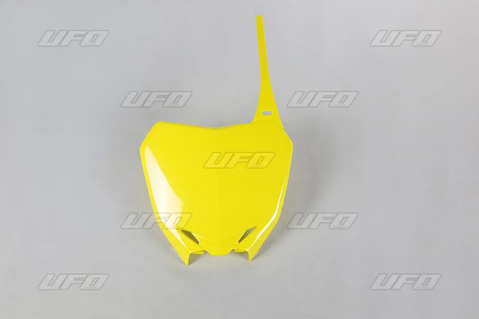 UFO tabulka na startovací číslo SUZUKI RMZ 250 10-18, RMZ 450 08-17, barva žlutá (UFO tabulka na startovací číslo SUZUKI RMZ 250 10-18, RMZ 450)