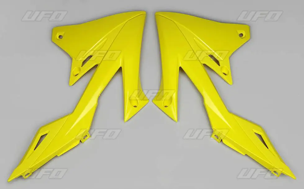 UFO kryty chladiče SUZUKI RMZ 250 19-23, RMZ 450 18-23 barva žlutá (UFO kryty chladiče SUZUKI RMZ 250 19-23, RMZ 450 18-23 barva žlutá)
