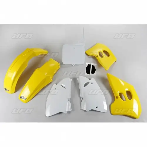 UFO kompletní sada plastů SUZUKI RM 125 94-95, RM 250 94-95 barva OEM (žlutá/bílá) (SU394E999) (UFO kompletní sada plastů SUZUKI RM 125 94-95, RM 250)
