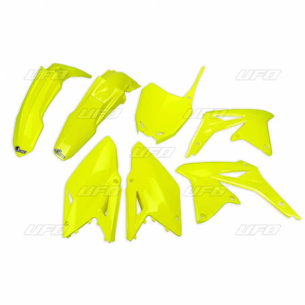 UFO kompletní sada plastů SUZUKI RMZ 450 08-17 barva žlutá fluorescenční (SU417DFLU) (UFO kompletní sada plastů SUZUKI RMZ 450 08-17 barva žlutá)